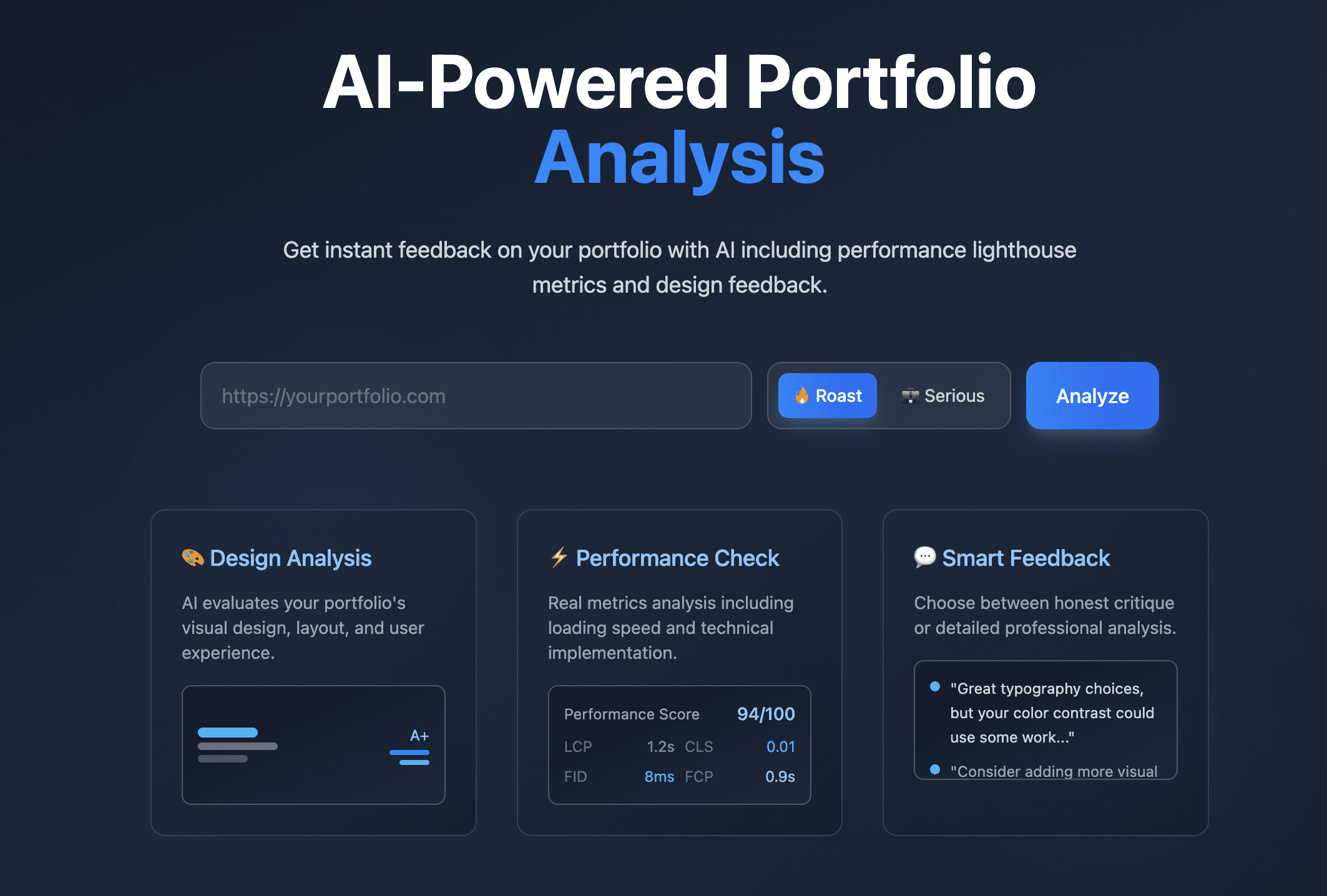 AI Roast My Portfolio